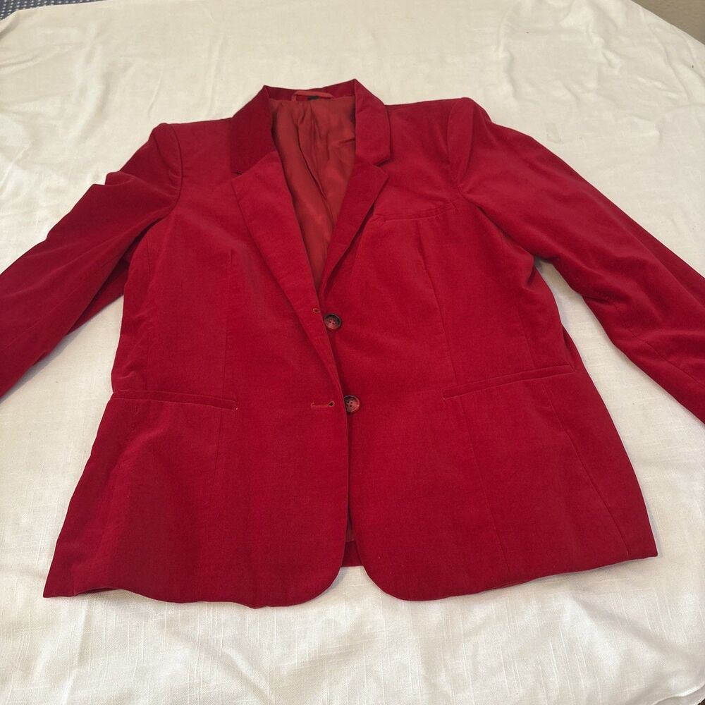 Women’s Velvet Blazer  Fashions Red Size 18